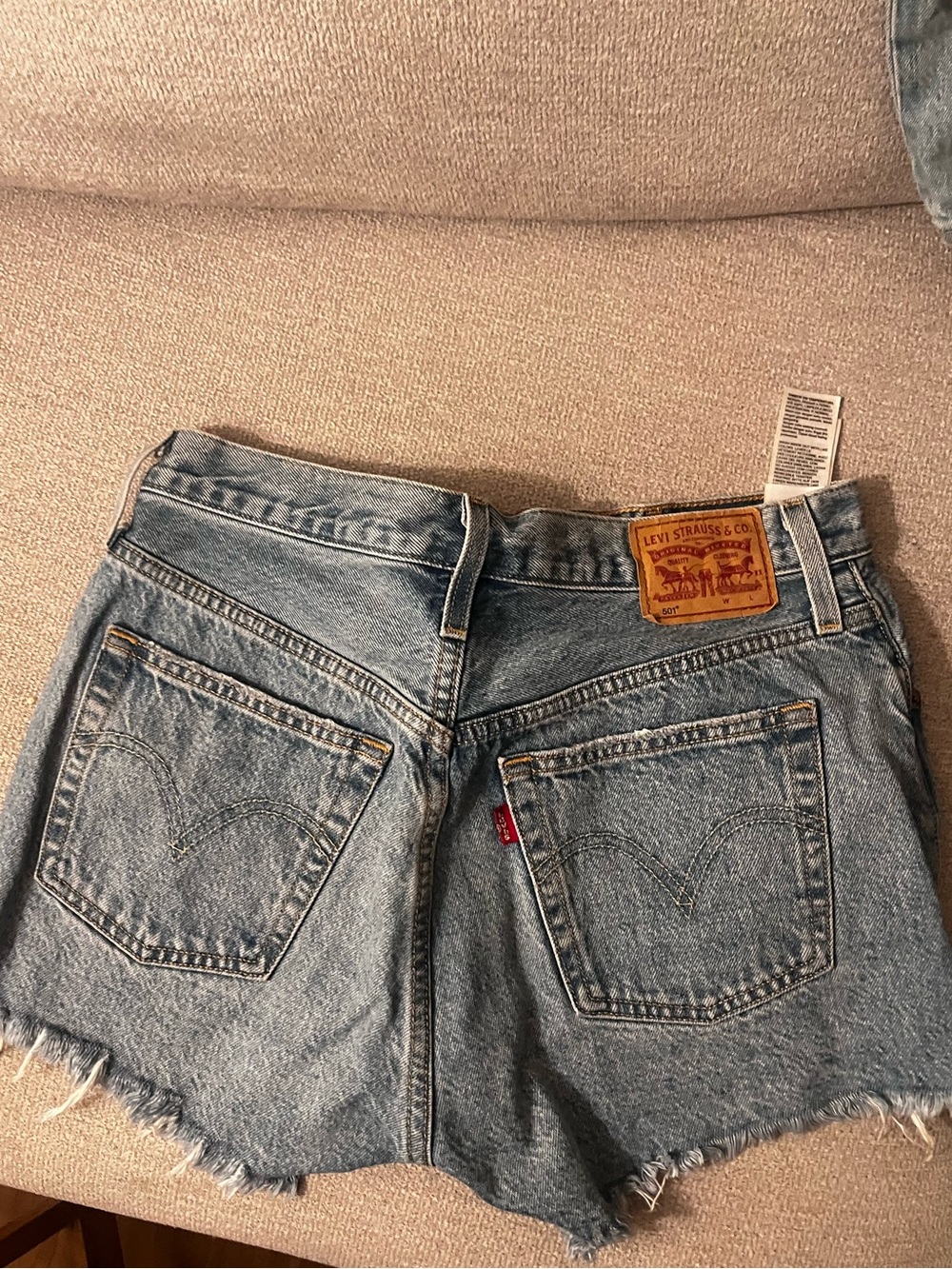 Levi's Women's Light Wash Denim Cutoff Shorts